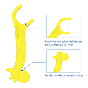 Hilo Dental Infantil <span class=keywords><strong>Super</strong></span> Deer, Paquete de 100 Unidades, 4 Colores, Mango Ecológico de PLA, Material de Hilo de Polietileno - Product Image 2