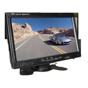 شاشة عرض LCD عالية الأداء 7 بوصة لشاشة صغيرة 12 فولت BNC CCTV