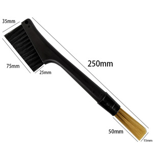 Brosses <span class=keywords><strong>de</strong></span> <span class=keywords><strong>nettoyage</strong></span> détachables à double tête pour machine à café, outil pour grains <span class=keywords><strong>de</strong></span> café, brosse <span class=keywords><strong>de</strong></span> dépoussiérage pour machine à expresso et broyeur - Product Image 2
