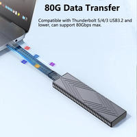 Cable de Datos USB5 FPC de 80 Gbps y 240 W, Tipo C, Thunderbolt 4/3, Proyección de Video de 16K, Carga Rápida PD, PVC, para Teléfono y Portátil