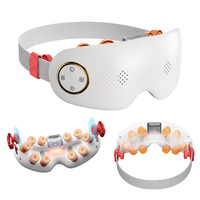 Masseur oculaire à vapeur portable avec logo personnalisé, vibration, chauffage, contrôle de la minuterie et musique Bluetooth
