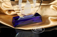 Nouveau trophée en cristal écologique gravé et sculpté en forme de flamme irrégulière, récompense pour réunion annuelle, célébration exceptionnelle
