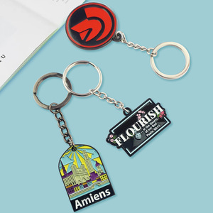 Porte-clés en alliage de zinc avec logo personnalisé - Légers, impression par transfert thermique, formes personnalisées pour cadeaux promotionnels - Product Image 4