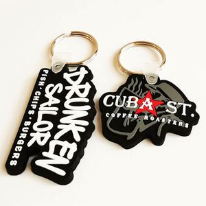 High Quality Cheap Custom Design 2D/3D Shaped Soft PVC Rubber Keychains Key Ring Pvc Chain Key - Product Image 1