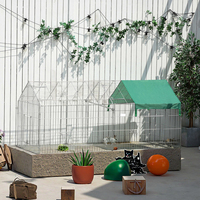 Cage d'élevage de lapins européenne, vente directe du fabricant, cage pliable polyvalente, simple, en acier solide, revêtement en poudre, boîte pour