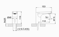 Robinet automatique à capteur HY-167D, design moderne, montage sur plan de travail, pour salle de bain et cuisine, robinet intelligent sans contact pour évier