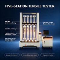 Sistema de Prueba de Membranas Impermeables Multiestación/Máquina de Prueba de Tensión de Plástico/Equipo de Prueba de Resistencia a la Tracción