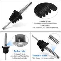 Distributeur en acier inoxydable sans goutte vin métal huile liqueur Logo bouteille personnalisée whisky verseur