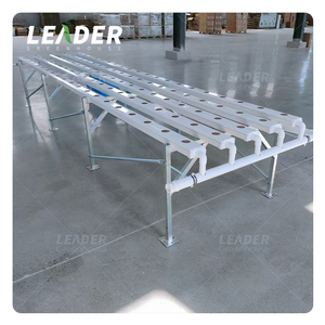 Sistema de canales NFT hidropónicos para interiores, estante Vertical/Horizontal con 10 canales, 5 capas (200 plantas) para cultivo de lechuga - Product Image 5