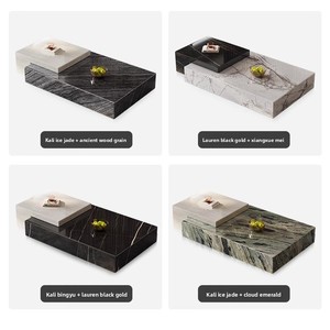 Mesa de centro de mármol artificial de estilo italiano moderno para villas y <span class=keywords><strong>pisos</strong></span> de lujo Luz de piso grande Diseño de lujo 1 año de garantía - Product Image 5