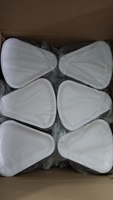 Assiettes jetables triangulaires en papier blanc pour pizza, idéales pour les anniversaires, mariages et hôtels