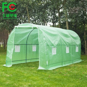 Serre <span class=keywords><strong>de</strong></span> <span class=keywords><strong>jardin</strong></span> Poly <span class=keywords><strong>Tunnel</strong></span> Steel Green House Cover Green Leno Tarp Waterproof Sheets - Product Image 1