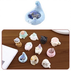 Caja Sorpresa de Resina con Figuras de Animales PAI, Caja Misteriosa de Cristales Curativos, Figuras de Acción Coleccionables, Decoración DIY - Product Image 1