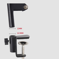 Support de microphone NB35, accessoires, fixation réglable, pince de table, support de lampe de table, pince à bascule en métal
