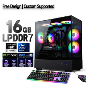 Ordinateur de bureau gaming personnalisé Intel Core i5 RTX 5060 6 Go 16 Go RAM 512 Go SSD pour le jeu et le travail - Product Image 1