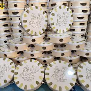 เครื่องดนตรีเคาะจังหวะไม้เบิร์ชแบบมือถือ ขนาด 6 นิ้ว กลองแต่งงานสำหรับเด็ก ของขวัญ เสียงไพเราะ ราคาประหยัด กลองสร้างเสียง - Product Image 5