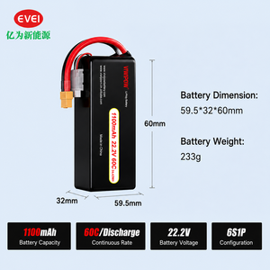 Batterie de drone 1100 mAh 60C haute tension, haute puissance, charge rapide, longue autonomie pour inspection industrielle, directement de l'usine - Product Image 5