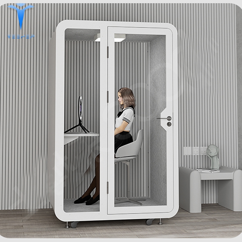 Подвижный и собранный комнатный телефон для продажи, звукоизоляционная офисная подставка для встреч, акустическая камера