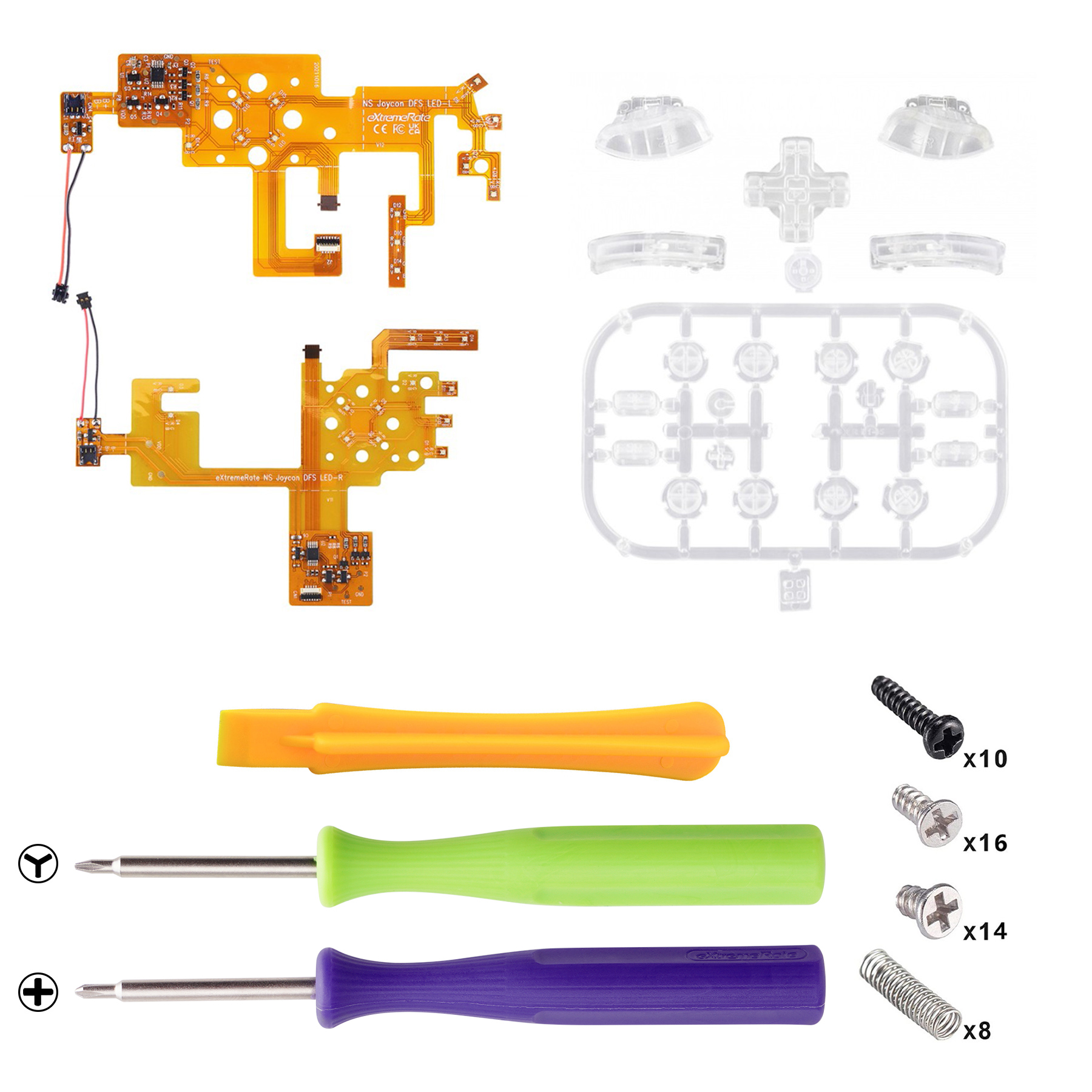 Kit LED DFS avec boutons transparents NSLED011G2
