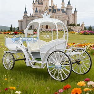 Calèche de mariage de luxe classique, calèche citrouille, calèche de mariage de luxe, transport spécial, calèche électrique - Product Image 6