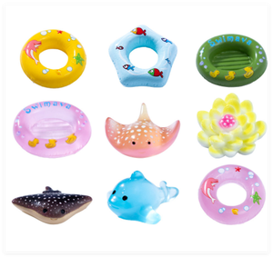 Bán Buôn Kid Tắm Nước Bãi Biển Hồ Bơi Mini Thuyền Cá Bơi Vòng Hovercraft Lotus Hoa Cá Heo Nổi Con Số Và Đồ Chơi Thu Nhỏ - Product Image 5