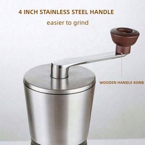 Portable Stainless Steel Coffee Mill Manual Coffee <b>Grinder</b> with Adjustable Settings - Product Image 5