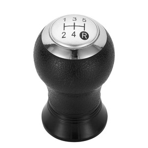 Pomo de palanca de cambios de cuero negro de 5/6 velocidades ergonómico para Toyota Corolla Yaris - Product Image 3