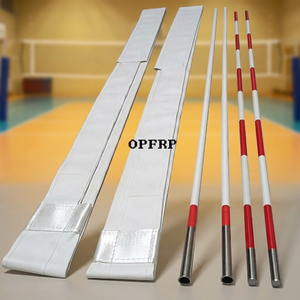 Antena de Voleibol de Fibra de Vidrio TOPFRP, 1.8m, Plegable, Color Rojo y Blanco - Product Image 1