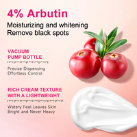 Crème hydratante éclaircissante pour le visage OEM 7 jours avec 4% d'arbutine et de collagène, correcteur de taches brunes pour tous types de peau