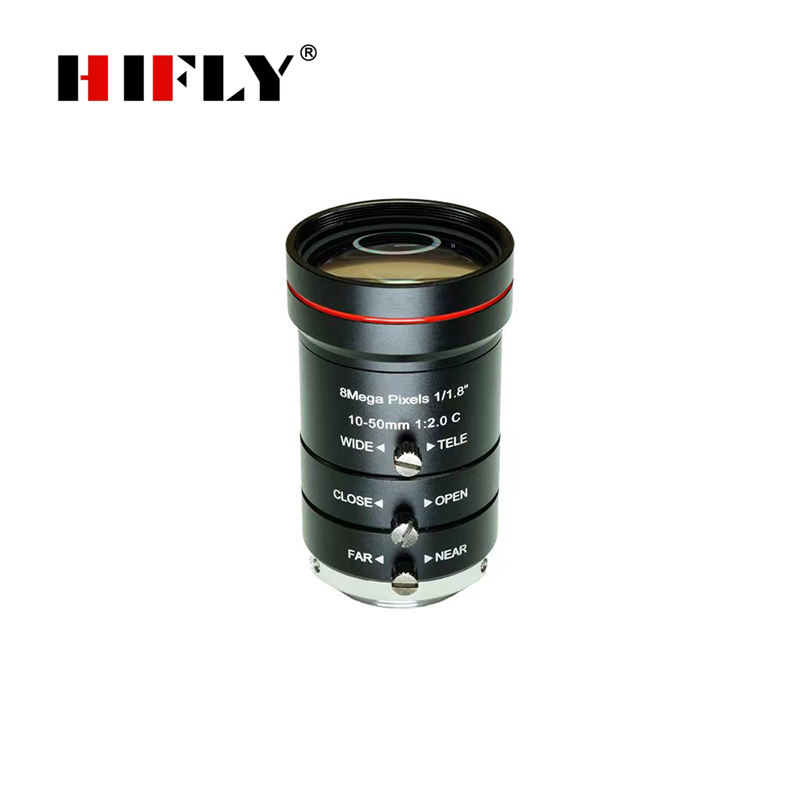 High Quality 8MP C-Mount Zoom Lens 10-50mm Manual Iris F2.0-F16
