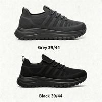 Chaussures de course décontractées pour hommes, en tricot, à lacets, antidérapantes, pour la marche en plein air, les trajets en ville, l'entraînement quotidien