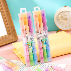 Marcador de Doble Punta de Alta Calidad Lumen, 6 Colores, Hecho de Plástico Acrílico para Uso Escolar en Dibujo y Graffiti - Product Image 1