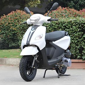 Popular Scooter Gás 125cc com 80 km/h Velocidade Ar Refrigerado e Freios a Disco & Tambor Qualidade Gasolina Motocicleta