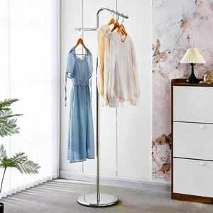 Estante de Almacenamiento de Ropa, Perchero de Exhibición, Perchero Lateral de Acero Inoxidable para Colgar Ropa, Perchero para Sala de Estar - Product Image 3