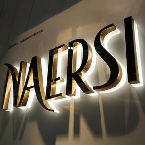 Reklam aydınlatma açık ışık mektup işareti fabrika ucuz <span class=keywords><strong>3d</strong></span> logo aydınlatmalı işareti Led işareti mektup ışık iş tabela - Product Image 4