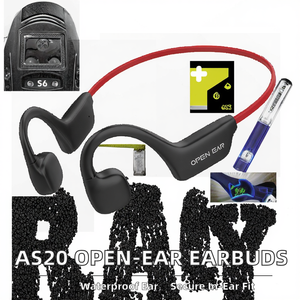 Auriculares Inalámbricos AS20 con LED, Resistentes al Agua IPX5, para Deportes, Gimnasio, Correr, Resistentes al Sudor, Conducción Ósea, Mantente a la Altura de lo que Ocurre - Product Image 2