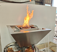 Système d'allumage à gaz extérieur télécommandé en acier inoxydable de haute qualité pour fontaine décorative à flamme réelle pour piscine