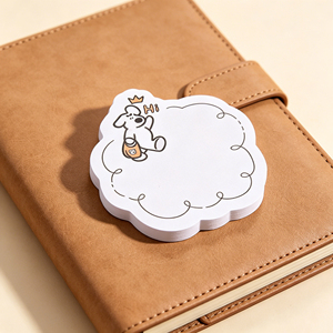 Bloc de Notas Autoadhesivo con Diseño de Perro Adorable, Notas Adhesivas Blancas en Forma de Nube para Uso en la Oficina y la Escuela - Product Image 6