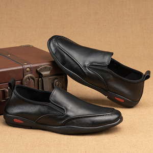 <span class=keywords><strong>Scarpe</strong></span> da Uomo Nuovo Modello Primaverile in Pelle Bovina di Prima Qualità con Suola in Gomma, <span class=keywords><strong>Scarpe</strong></span> in Pelle alla Moda Versatili per Business e Casual - Product Image 2