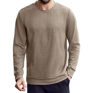 Suéter de Manga Larga con Cuello Redondo para Hombre FOXA, Suave, Elástico, Transpirable, Informal, con Bolsillo con Cremallera - Product Image 1