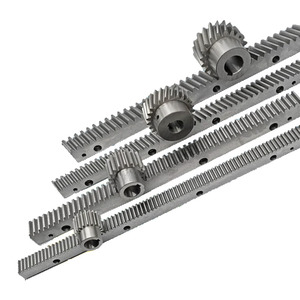 China Leverancier M1 Spiraalvormige Gebogen Gear Rack Size Stalen Rechte Cnc Machine Hardheid Tandheugel Gear Voor Schuifpoort opener