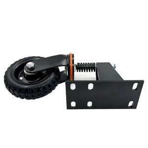 8-Zoll Elastisches Gummi-Zauntor-Rad 360-Grad-Drehung Federbelastetes Lenkrad 240kg Tragfähigkeit Langlebig für Landwirtschaft und Garten - Product Image 4