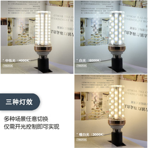 Yingrun Led <b>Bulb</b> 12W E26 Three Color Dimmable Indoor Lighting Candle Pendant Lamp - Product Image 1