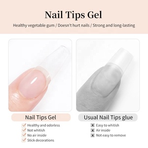 BORN PRETTY Gel adhesivo súper fuerte de larga duración logotipo personalizado puntas de uñas sólidas pegamento Gel Nail Art pegamento para prensa en uñas - Product Image 5