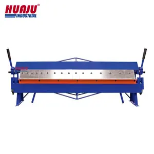 Huaju Industrial W1.5x1220A 48 Inch 16 Gauge Pan and Box Adjustable Removable Fingers Brake Hand Folding Machine