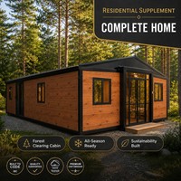 Maison modulaire spacieuse à 3 chambres, maison familiale préfabriquée, aménagement personnalisable, villa mobile en conteneur pour jardin