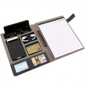 2026 New Trend All-in-One Efficiency <b>A4</b> PU Leather <b>Folder</b> with Notebook & Pen Holder for Corporate Strengthen or Welcome Gifts - Product Image 1