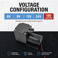Pompa Diafragma Vakum Tekanan Tinggi Konsumsi Daya Rendah 25W Motor DC 60L/M Aliran Tinggi