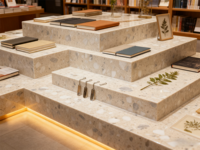 Dalles de terrazzo modernes et minimalistes pour la rénovation de villas et bureaux, conformes aux normes de construction occidentales, pour comptoirs et sols