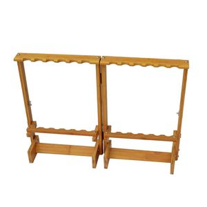 12 pièces cannes pliantes en <span class=keywords><strong>bambou</strong></span> canne à pêche présentoir matériel de pêche étagère <span class=keywords><strong>tige</strong></span> Support - Product Image 5